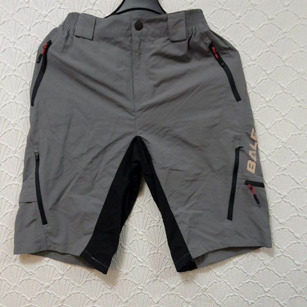 COPY - BALEAF MENS MULTI-POCKET TRAINING Stretch SHORTS PERFORMANCE Size S GRAY…